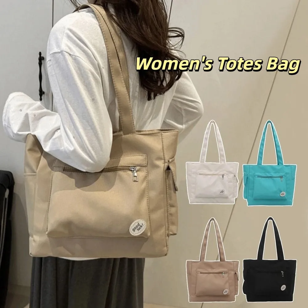 Trendy Korean Large Capacity Tote Bag Light Weight Versatile Women's Shoulder Bag Casual Solid Color Student Handbag Commuting
Trendy Korean Large Capacity Tote Bag Light Weight Versatile Women's Shoulder Bag Casual Solid Color Student Handbag Commuting