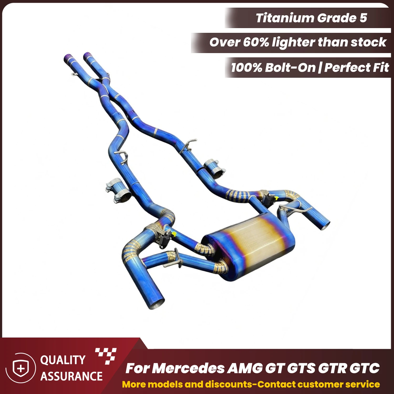 Aggressive Sound ECCF Titanium Catback Exhaust For Mercedes AMG GT GTS GTR GTC Lightweight Performance Upgrade
Aggressive Sound ECCF Titanium Catback Exhaust For Mercedes AMG GT GTS GTR GTC Lightweight Performance Upgrade