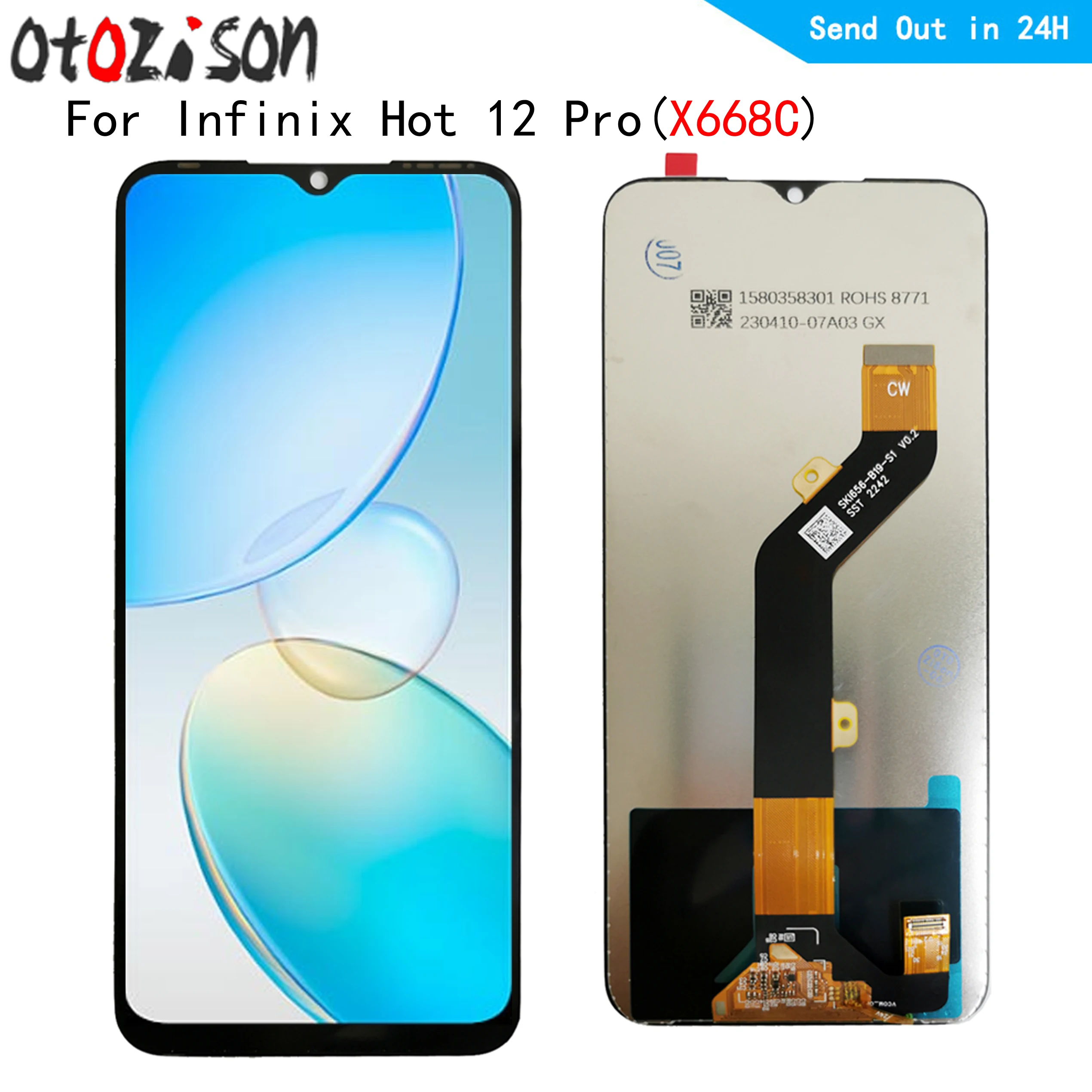For Hot 12 Pro X668C LCD 6.56" IPS For Infinix Hot 12 Pro X668C LCD Display Touch Panel Screen Digitizer With Frame Assembly
For Hot 12 Pro X668C LCD 6.56" IPS For Infinix Hot 12 Pro X668C LCD Display Touch Panel Screen Digitizer With Frame Assembly