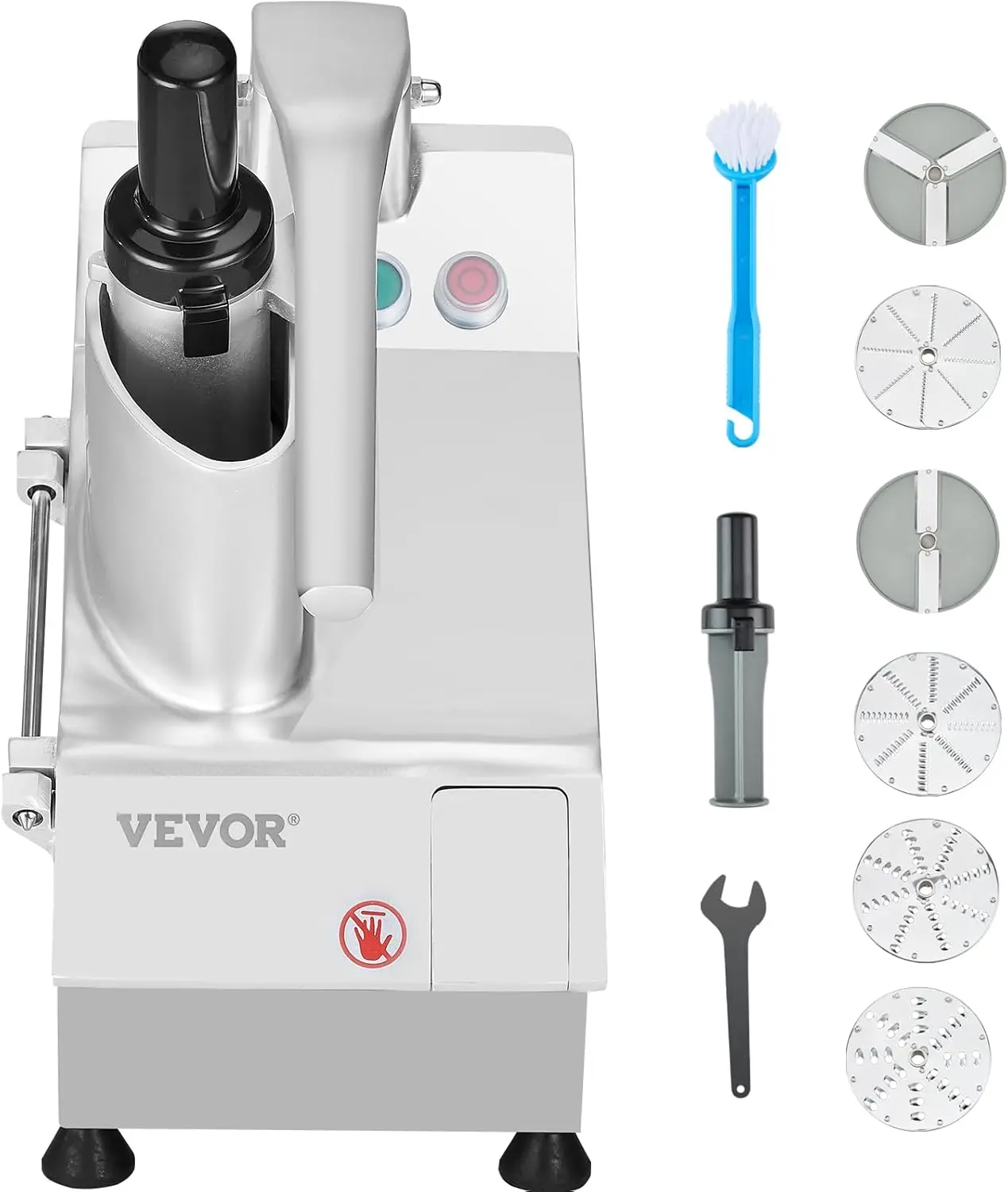 Food Processor Vegetable Chopper 2 Feeding Holes Food Grade Stainless Steel Food Processor Chopper with Detachable 6 Blades
Food Processor Vegetable Chopper 2 Feeding Holes Food Grade Stainless Steel Food Processor Chopper with Detachable 6 Blades