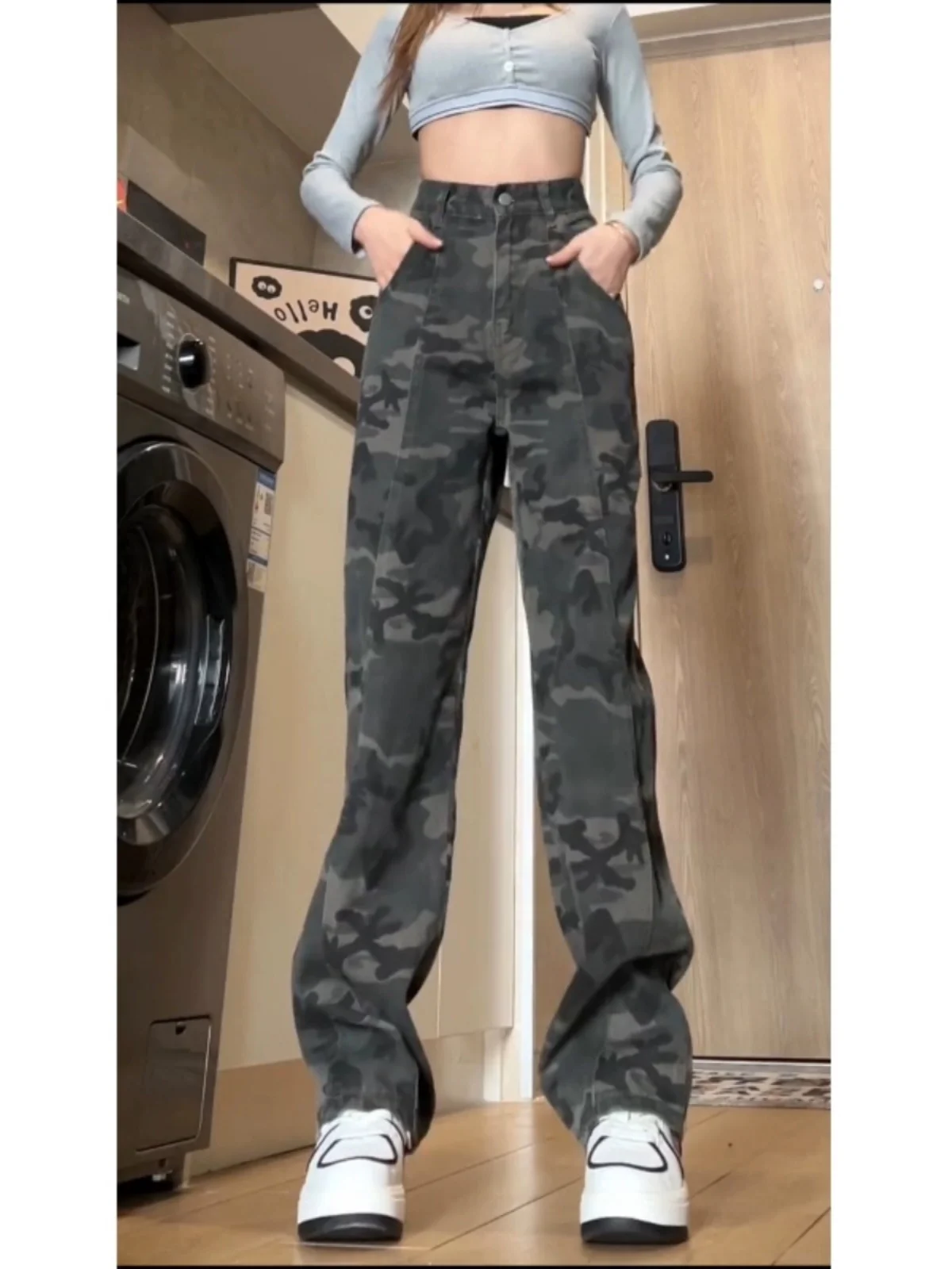 American Style Camouflage Workwear Jeans Men's Summer High Waist Lift Trousers Design Sensation Small Audience Bo1 Logging Pants
American Style Camouflage Workwear Jeans Men's Summer High Waist Lift Trousers Design Sensation Small Audience Bo1 Logging Pants