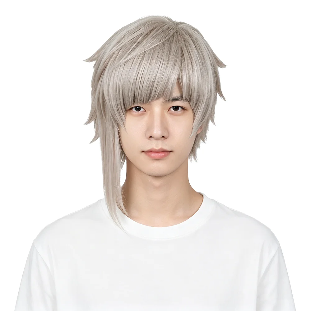 Unisex Atsushi Nakajima Cosplay Wig Light Linen Gray Asymmetrical Long Sideburns Easy to Style Anime Heat Resistant Daily Wig
Unisex Atsushi Nakajima Cosplay Wig Light Linen Gray Asymmetrical Long Sideburns Easy to Style Anime Heat Resistant Daily Wig