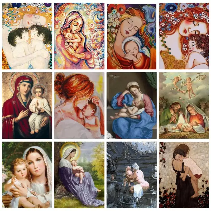 CHENISTORY Acrylic Painting By Numbers Mother And Son On Canvas Coloring By Numbers Artwork Gift For Adults Kids Figures
CHENISTORY Acrylic Painting By Numbers Mother And Son On Canvas Coloring By Numbers Artwork Gift For Adults Kids Figures