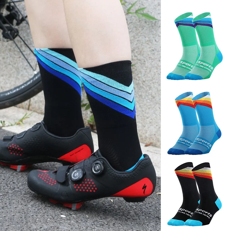 Профессиональные велосипедные носки, дышащие влагоотводящие мягкие носки до середины икры для бега, спортивные быстросохнущие носки для альпинизма
Профессиональные велосипедные носки, дышащие влагоотводящие мягкие носки до середины икры для бега, спортивные быстросохнущие носки для альпинизма