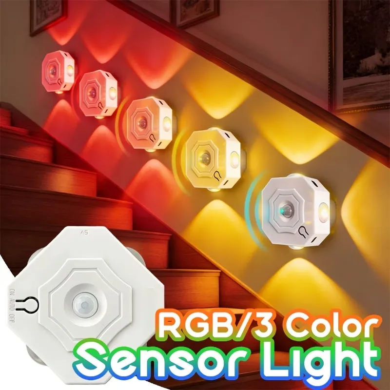 Светодиодный ночник с датчиком движения RGB или 3 цветов, USB-перезаряжаемый, 4-секционный, с регулировкой яркости, для офисов, кабинетов, лестниц
Светодиодный ночник с датчиком движения RGB или 3 цветов, USB-перезаряжаемый, 4-секционный, с регулировкой яркости, для офисов, кабинетов, лестниц