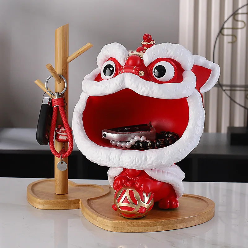 Lion dance entrance key storage ornament home living room decoration gift festival handmade
Lion dance entrance key storage ornament home living room decoration gift festival handmade