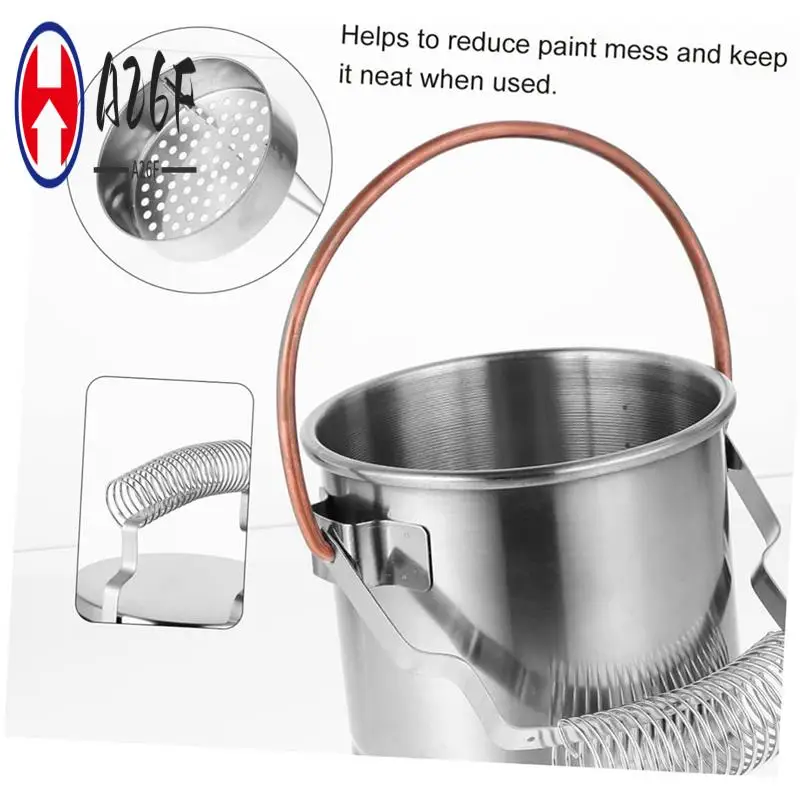 A26F-Pencil Bucket Painting Brush Bucket Watercolor Brush Washer Metal Holder Brush Cleaner Metal Stand Airtight Metal Tub
A26F-Pencil Bucket Painting Brush Bucket Watercolor Brush Washer Metal Holder Brush Cleaner Metal Stand Airtight Metal Tub