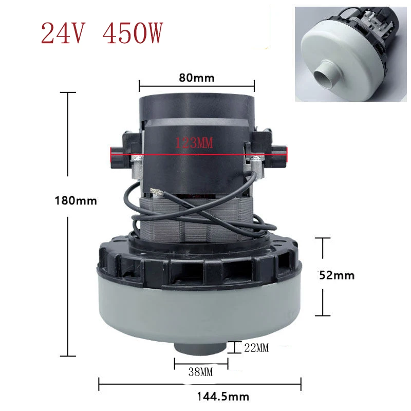 24V 450W Industrial Household Appliance Vacuum Cleaner Motor Cleaning Machine Suction Motor Replacement High Power
24V 450W Industrial Household Appliance Vacuum Cleaner Motor Cleaning Machine Suction Motor Replacement High Power