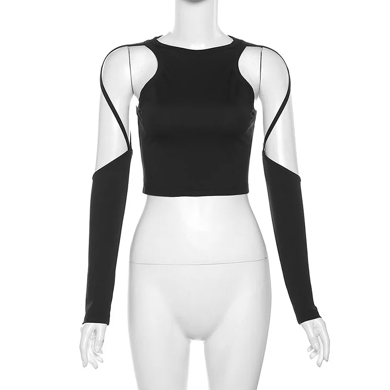 2023 Autumn Fashion Trend Women's New Long Sleeved Round Neck Solid Color Slim Fit Hollow Open Navel T-Shirt
2023 Autumn Fashion Trend Women's New Long Sleeved Round Neck Solid Color Slim Fit Hollow Open Navel T-Shirt