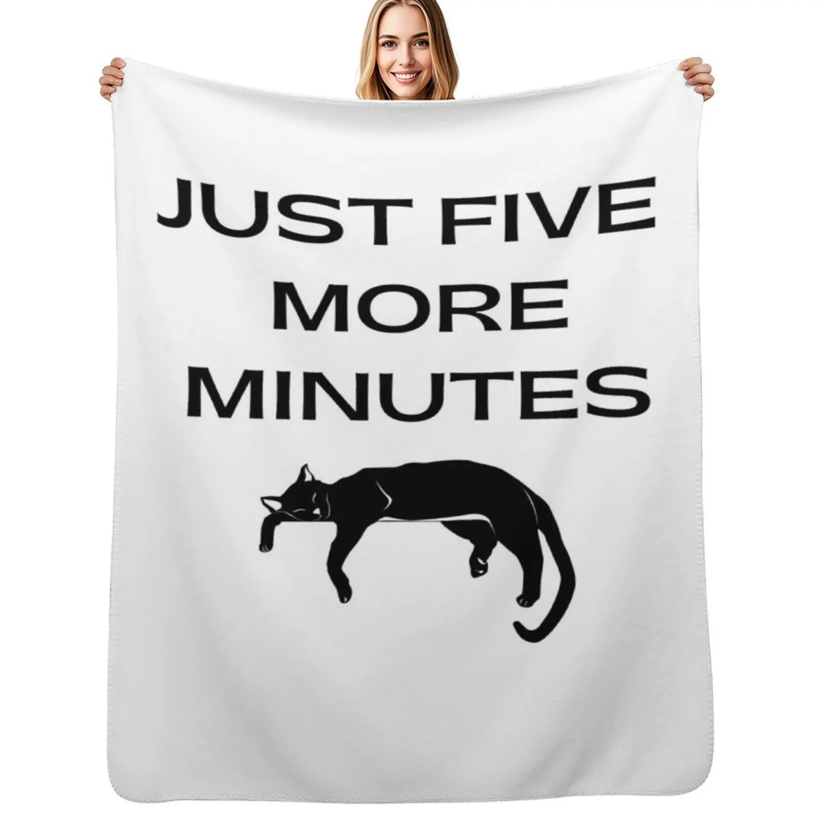 JUST FIVE MORE MINUTES 5 More Minutes|Cat lover|Black cat lover Throw Blanket Giant Sofa Travel decorative Blankets
JUST FIVE MORE MINUTES 5 More Minutes|Cat lover|Black cat lover Throw Blanket Giant Sofa Travel decorative Blankets