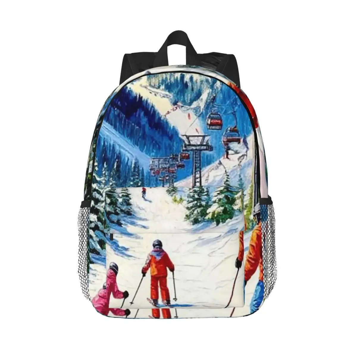 Watercolor Ski Resort And Cable Car Backpack Daypack Large Capacity Boys Girls BookBag Shoulder Bags for Men Women School Bag
Watercolor Ski Resort And Cable Car Backpack Daypack Large Capacity Boys Girls BookBag Shoulder Bags for Men Women School Bag