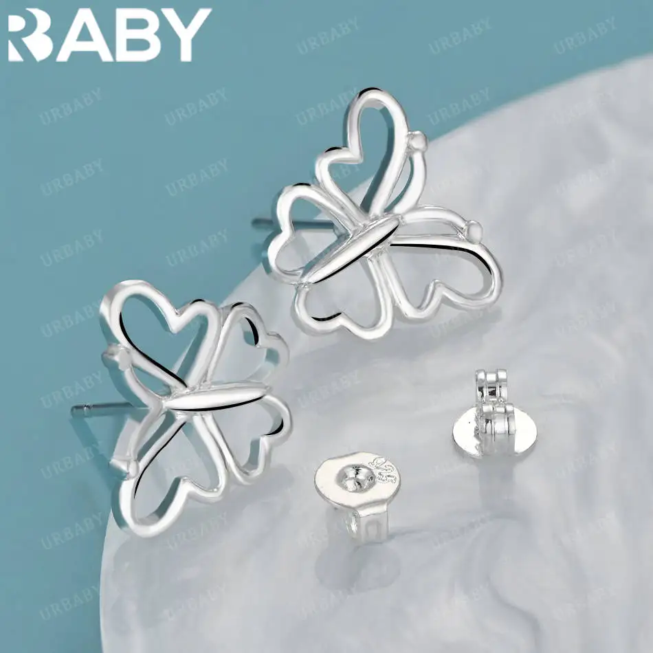 URBABY 925 Sterling Silver Butterfly Stud Earrings For Women Fashion Jewelry Lively Charm Grace Party Wedding Accessories
URBABY 925 Sterling Silver Butterfly Stud Earrings For Women Fashion Jewelry Lively Charm Grace Party Wedding Accessories