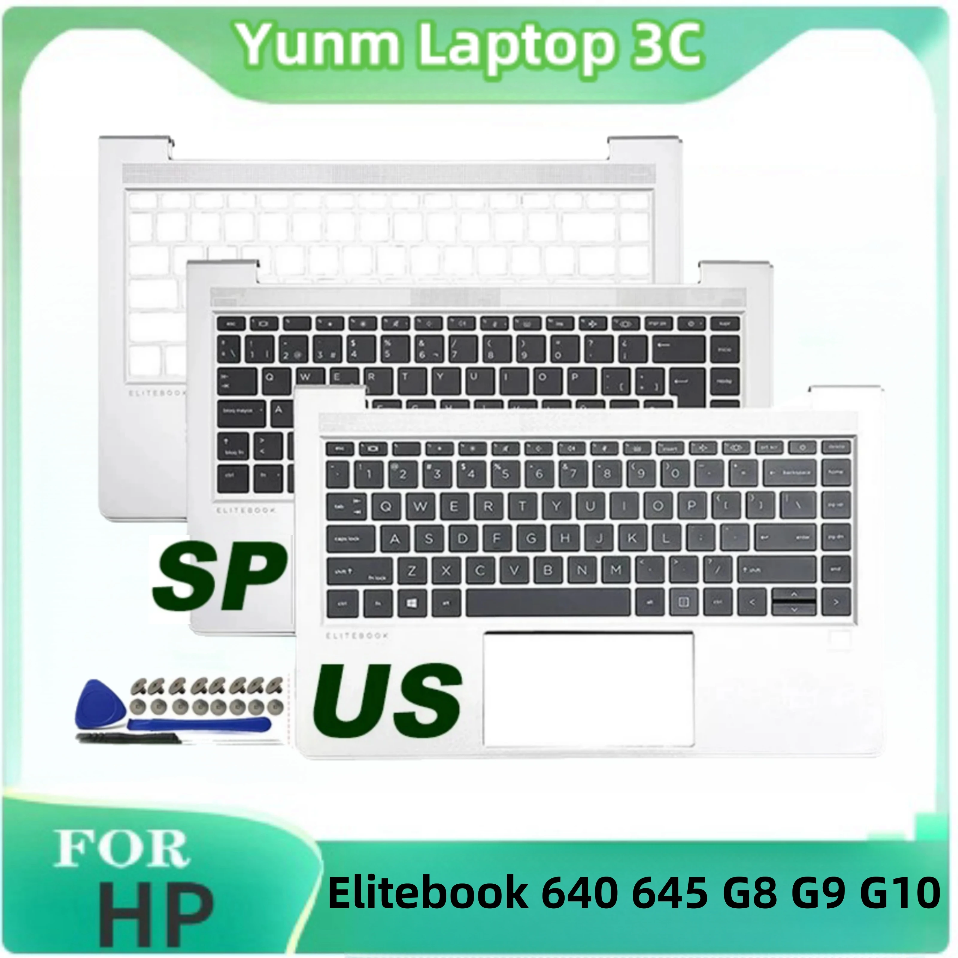 For HP Elitebook 640 645 G8 G9 G10 Laptop Keyboard Backlit Palm Rest Top Case M48794-001 New United States Spain Latin Keyboard
For HP Elitebook 640 645 G8 G9 G10 Laptop Keyboard Backlit Palm Rest Top Case M48794-001 New United States Spain Latin Keyboard