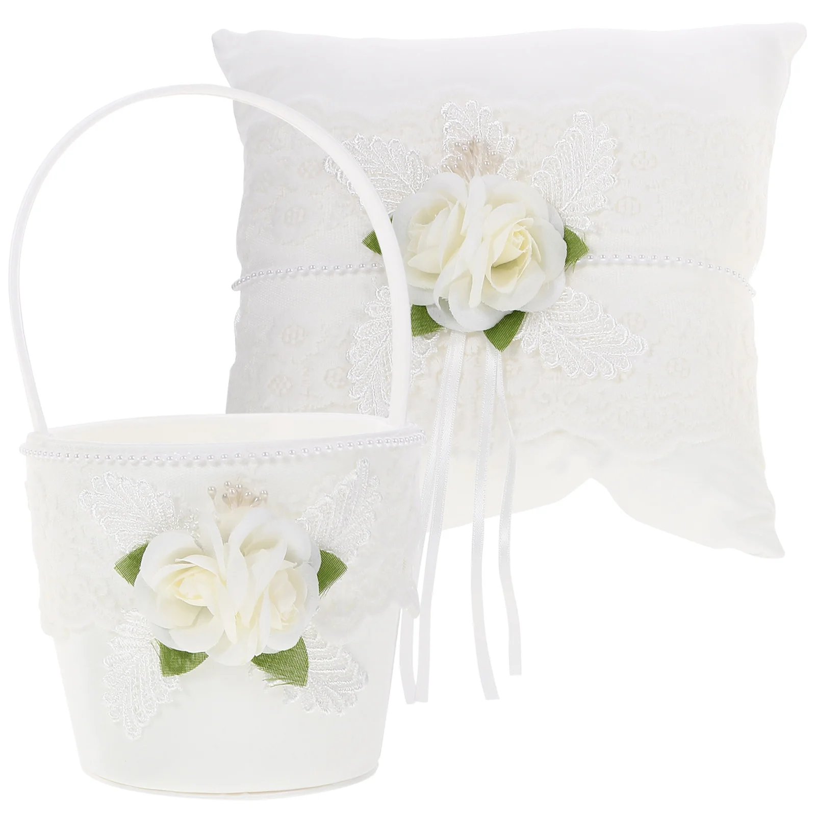 Flower Girl Wedding Ring Pillow Set Bridal Supplies Storage Baskets Elegant Flower Girl Basket Ceremony Decorations
Flower Girl Wedding Ring Pillow Set Bridal Supplies Storage Baskets Elegant Flower Girl Basket Ceremony Decorations