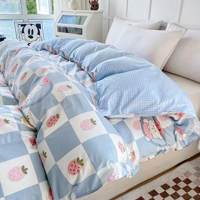 2025 New Style Fresh and Light Printed Cartoon Pure Cotton Quilt Cover Skin-friendly Student Universal Duvet Cover
2025 New Style Fresh and Light Printed Cartoon Pure Cotton Quilt Cover Skin-friendly Student Universal Duvet Cover