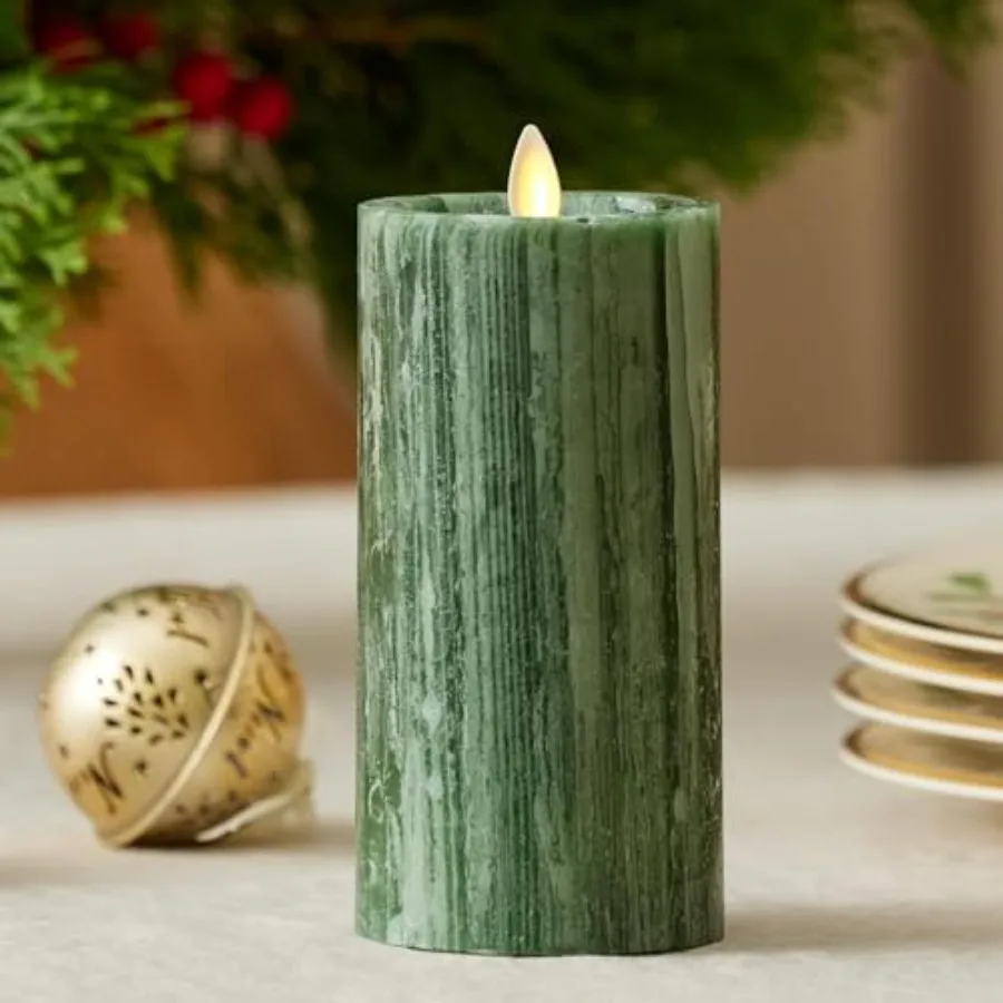 Selenite Looking Flameless Candle, Holiday, Battery Operated Real Wax Moving Flame LED Pillar w/Timer, Home Decor Unscented
Selenite Looking Flameless Candle, Holiday, Battery Operated Real Wax Moving Flame LED Pillar w/Timer, Home Decor Unscented