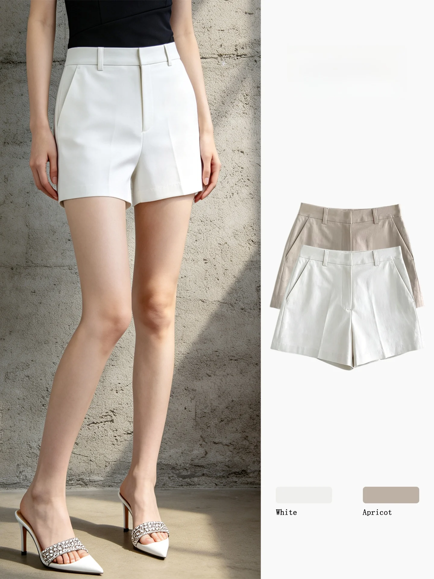 White High Waist Straight Leg Pants Women's Summer New Style Commute Casual Suit Pants Korean Version Pure Color Pocket Design
White High Waist Straight Leg Pants Women's Summer New Style Commute Casual Suit Pants Korean Version Pure Color Pocket Design