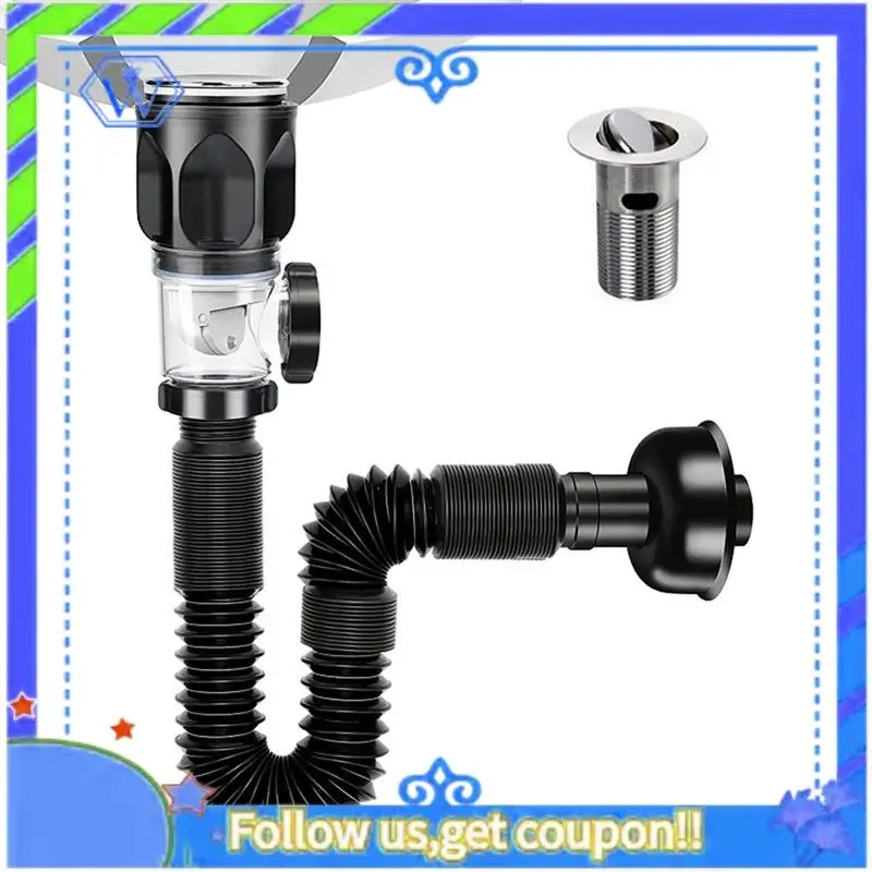 Easy To Use Bathroom Sink Drain Kit With Flexible Expandable P-Trap Sink Drain Pipe Tube Anti-Odor For Bathroom Sink Drain Pipe
Easy To Use Bathroom Sink Drain Kit With Flexible Expandable P-Trap Sink Drain Pipe Tube Anti-Odor For Bathroom Sink Drain Pipe
