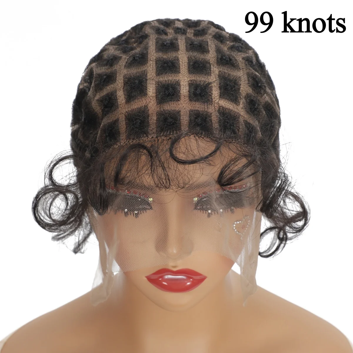 Full Lace Caps for Making Wigs 83/99 Knots with Baby Hair in Hairline Transparent Lace Cap for Crochet Braiding Glueless Wigs
Full Lace Caps for Making Wigs 83/99 Knots with Baby Hair in Hairline Transparent Lace Cap for Crochet Braiding Glueless Wigs