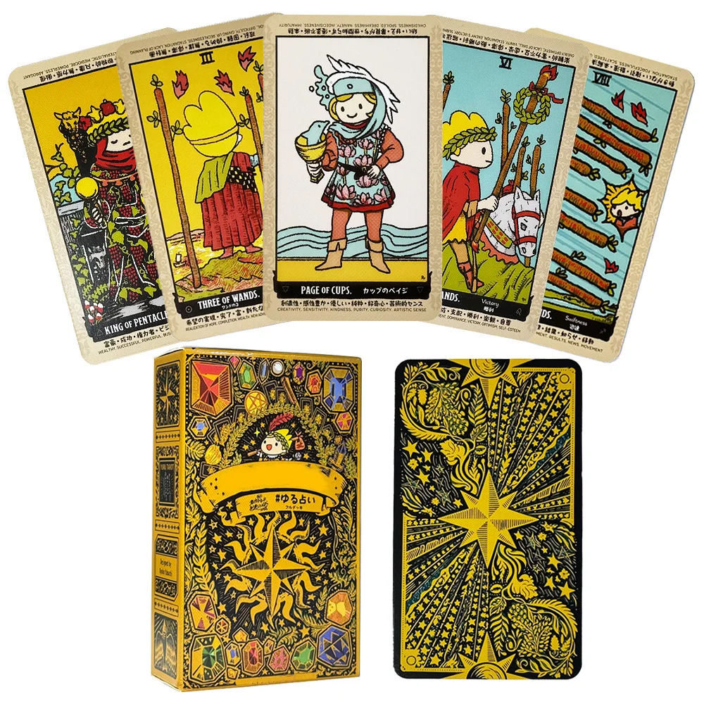 6*10.2cm Cute Anime Tarot Cards 80pcs Pocket Size Kawaii Healing Style Tarot Deck for Beginners Fortune Telling Board Game
6*10.2cm Cute Anime Tarot Cards 80pcs Pocket Size Kawaii Healing Style Tarot Deck for Beginners Fortune Telling Board Game