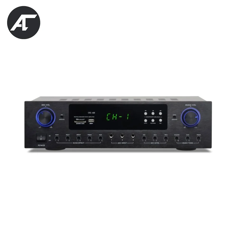 Bluetooth 150W*2 Powerful Amplifier Home Theater Digital Amp HiFi Sound BASS Audio Center Subwoofer Speaker for Karaoke Party
Bluetooth 150W*2 Powerful Amplifier Home Theater Digital Amp HiFi Sound BASS Audio Center Subwoofer Speaker for Karaoke Party