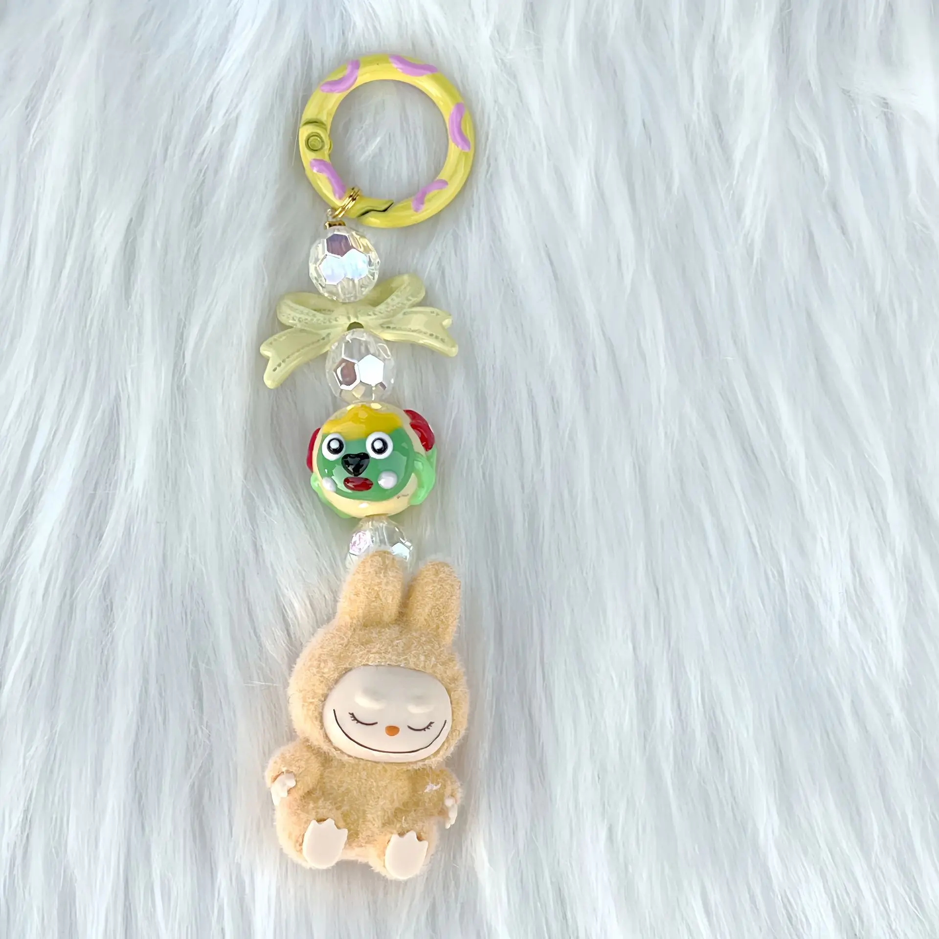New Labubu keychain cartoon kawaii particles cell phone pendant keychain bag pendant accessories car keychain ornament girl gift
New Labubu keychain cartoon kawaii particles cell phone pendant keychain bag pendant accessories car keychain ornament girl gift