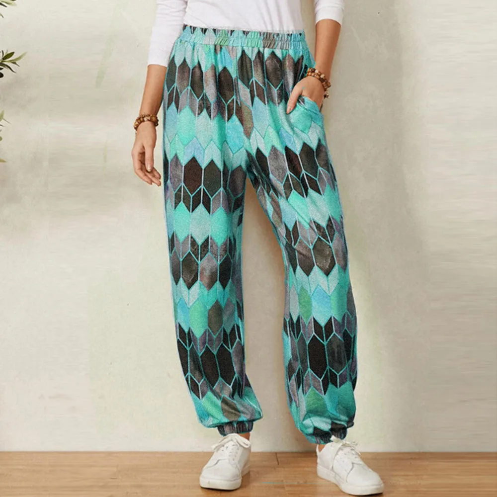 New Summer High Waist Loose Wide Leg Pants with Contrast Color Retro Geometric Printed Casual Pants for Women
New Summer High Waist Loose Wide Leg Pants with Contrast Color Retro Geometric Printed Casual Pants for Women
