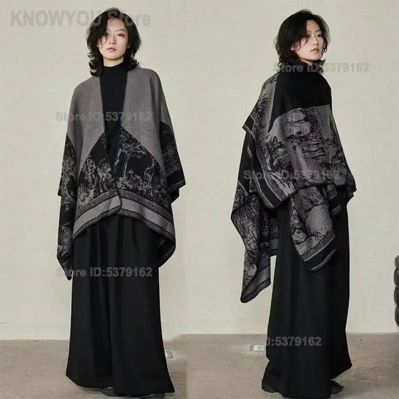 Ethnic Large Shawl, Faux Cashmere Warm Split Cape, Elegant Poncho, Fashion Outerwear for Women Outdoor Travel & Daily Wear
Ethnic Large Shawl, Faux Cashmere Warm Split Cape, Elegant Poncho, Fashion Outerwear for Women Outdoor Travel & Daily Wear