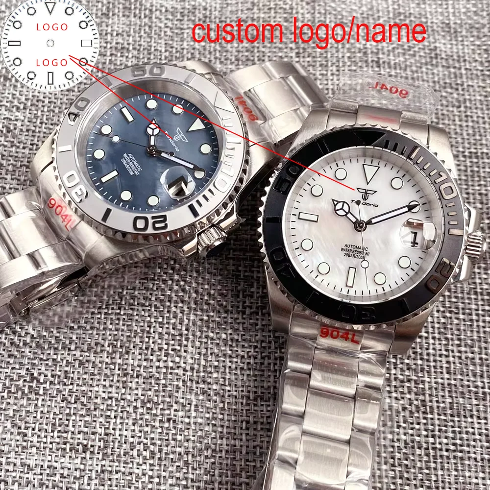 Custom 20ATM Diving Tandorio 40mm blue/white Mother of Pearl Dial Sapphire Glass Japan NH35A Automatic Men Watch Date Luminous
Custom 20ATM Diving Tandorio 40mm blue/white Mother of Pearl Dial Sapphire Glass Japan NH35A Automatic Men Watch Date Luminous