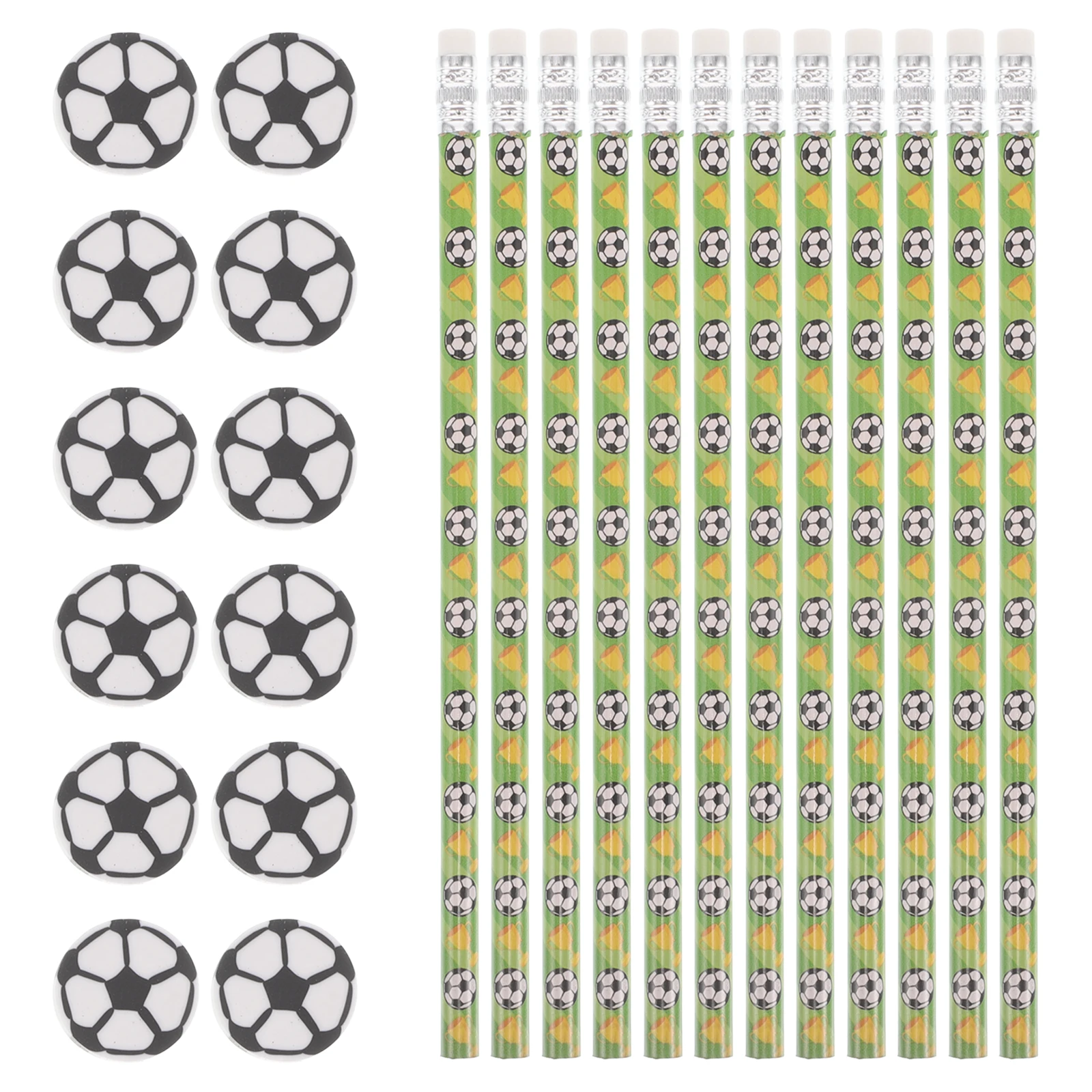 12 Sets Football Pencils Soccer Erasers Cool Wooden Pencils Mini Bulk Child Fancy Party Favors Classroom Rewards Writing Drawing
12 Sets Football Pencils Soccer Erasers Cool Wooden Pencils Mini Bulk Child Fancy Party Favors Classroom Rewards Writing Drawing