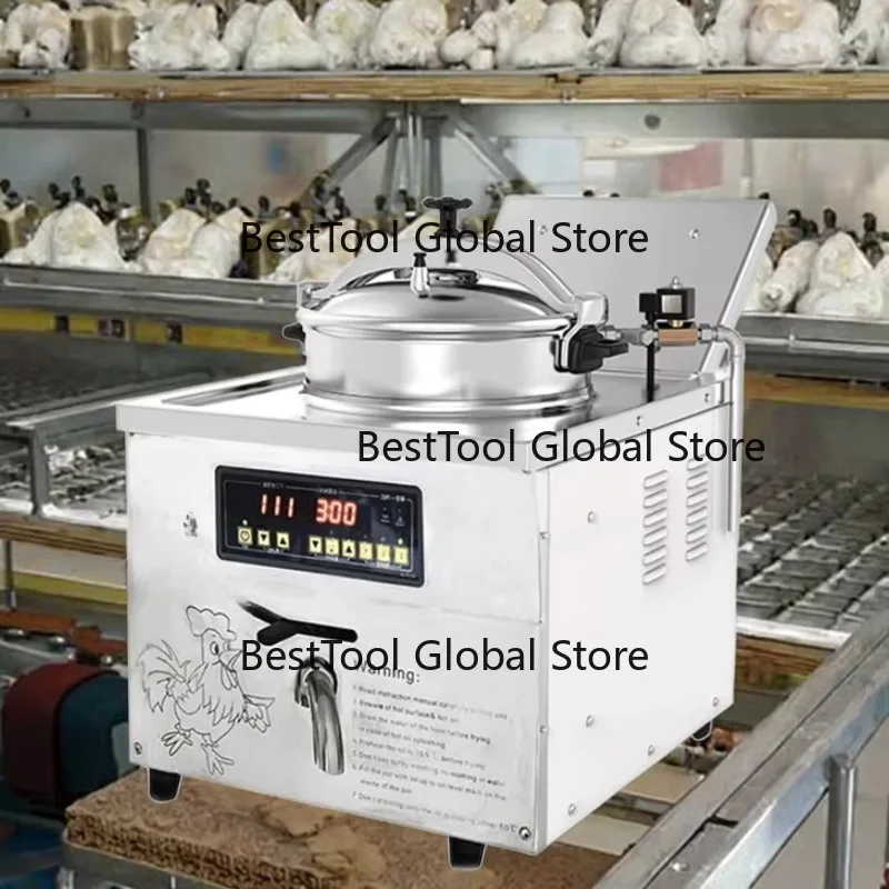 Pressure Fryer Desktop Pressure Commercial Electric Fryer with Filter Oil Pressure Fryer
Pressure Fryer Desktop Pressure Commercial Electric Fryer with Filter Oil Pressure Fryer