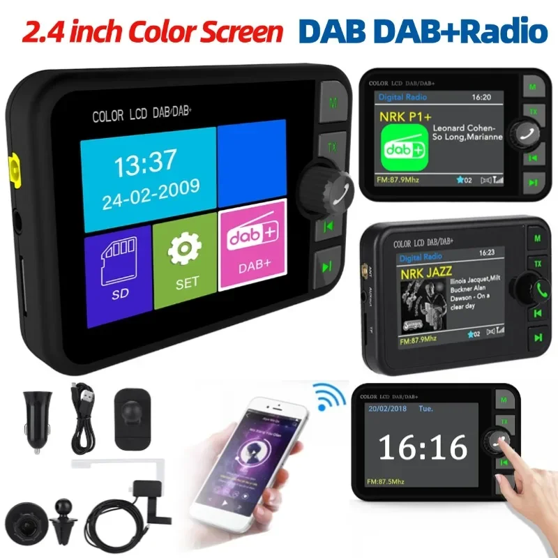 2.4 Inch Color LCD DAB DAB+ Radio Receiver Bluetooth-compatible 5.0 FM Car Digital Signal Broadcasting Stereo Radio For Cars
2.4 Inch Color LCD DAB DAB+ Radio Receiver Bluetooth-compatible 5.0 FM Car Digital Signal Broadcasting Stereo Radio For Cars