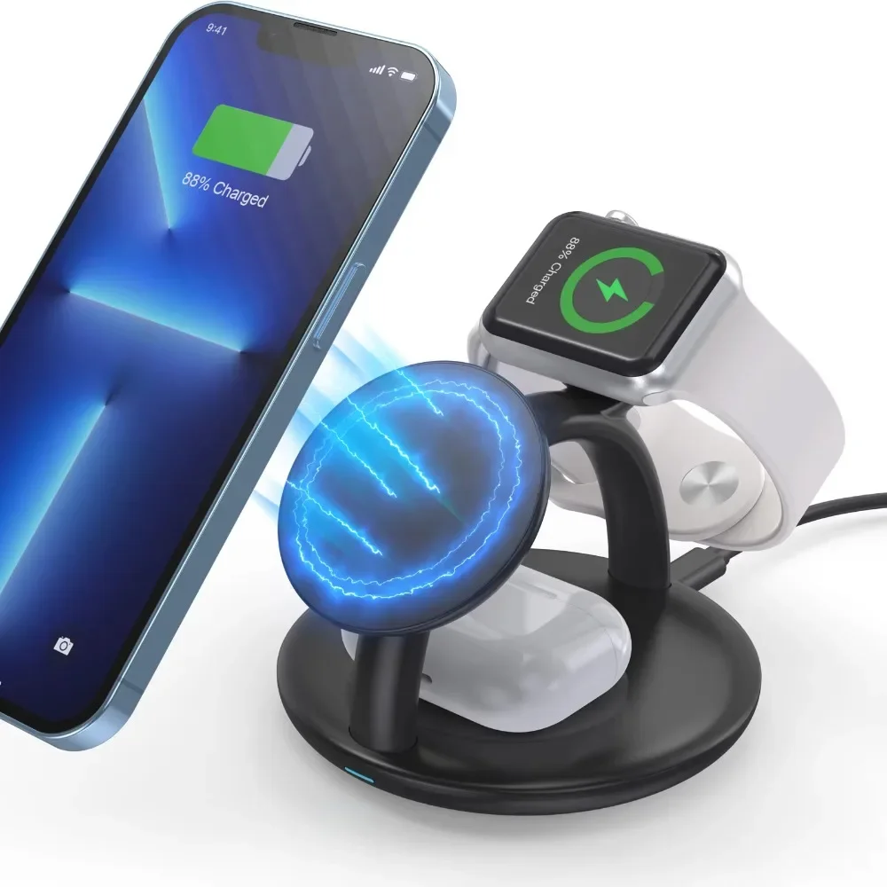 Universal 3 in 1 Desktop Wireless Charger Phone Holder Compatible with Earphones And Smart Watches
Universal 3 in 1 Desktop Wireless Charger Phone Holder Compatible with Earphones And Smart Watches