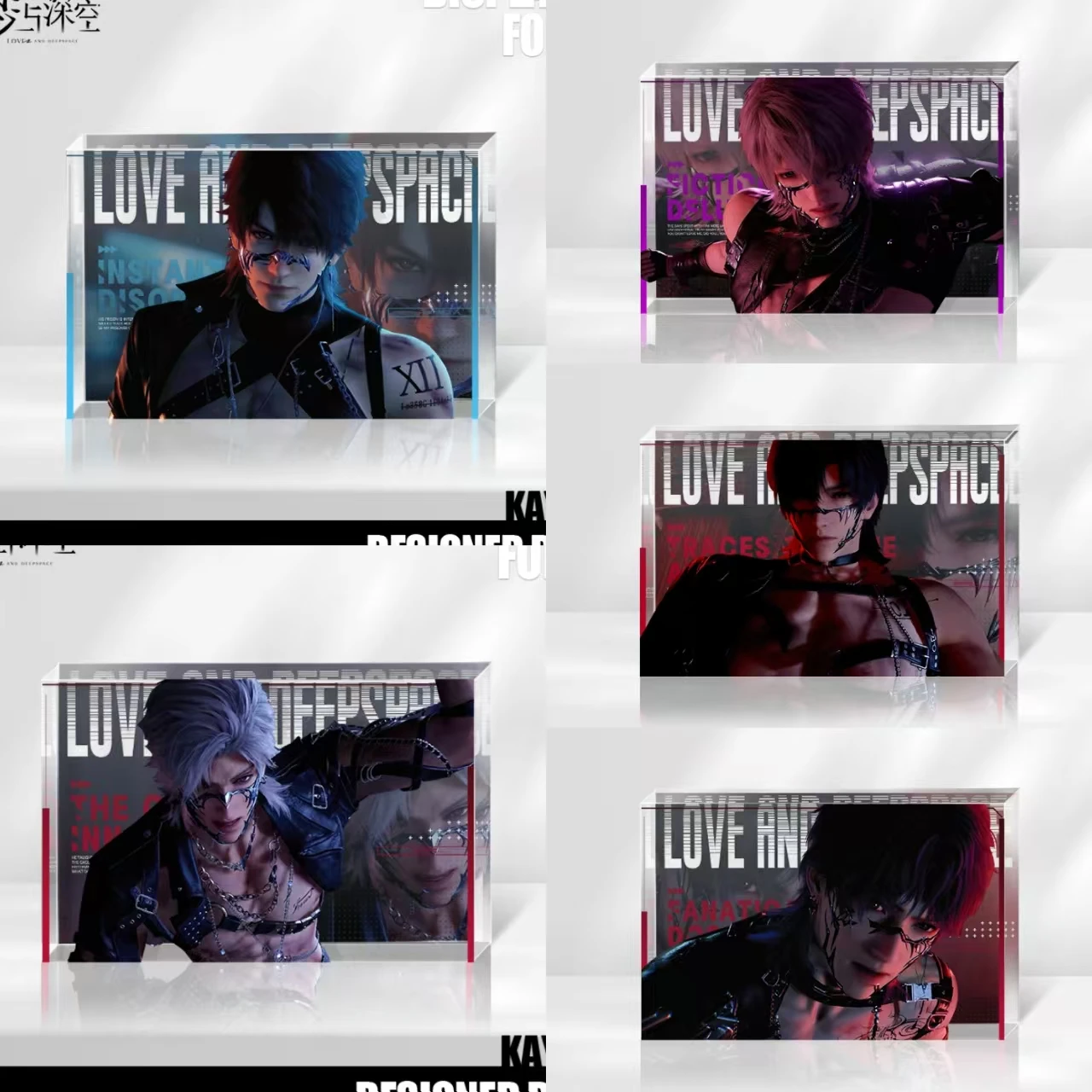 Anime Love and Deepspace Sylus Caleb Rafayel Zayne Xavier Cosplay Cartoon Acrylic Card Brick Figure Stand Standing Sign Pendant
Anime Love and Deepspace Sylus Caleb Rafayel Zayne Xavier Cosplay Cartoon Acrylic Card Brick Figure Stand Standing Sign Pendant