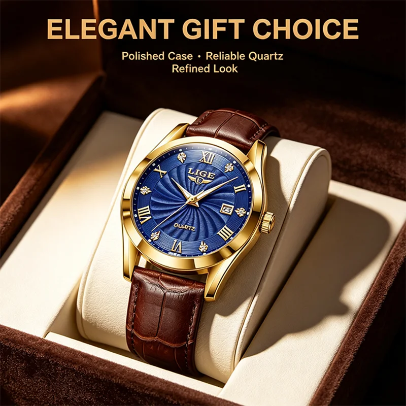 LIGE Luxury Man Watches Leather Strap Calendar Sport Quartz Watches Waterproof Luminous Business Mens Watches Relogios Masculino
LIGE Luxury Man Watches Leather Strap Calendar Sport Quartz Watches Waterproof Luminous Business Mens Watches Relogios Masculino