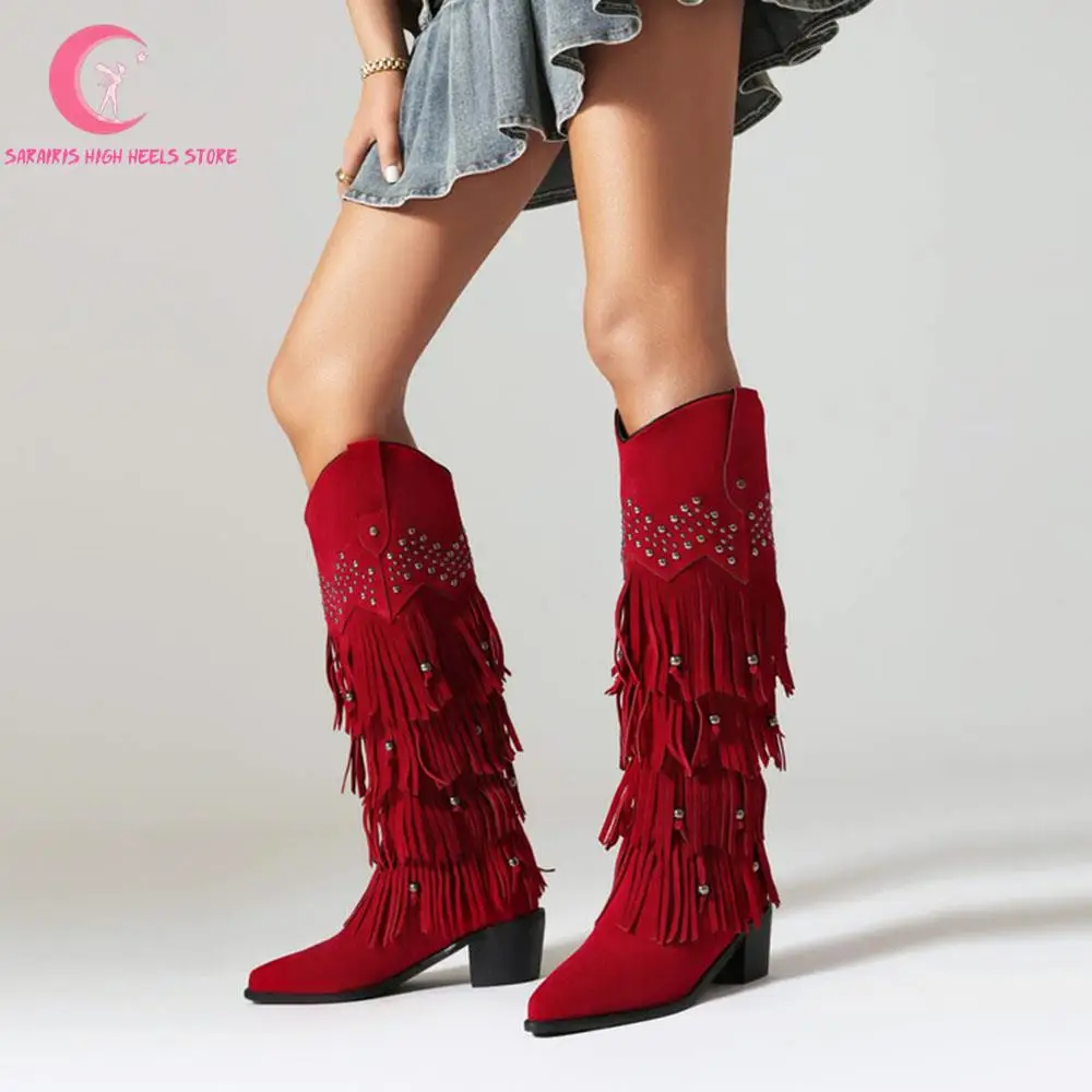 Женские ковбойские сапоги Cowgirl на платформе и массивном каблуке, Винтажная обувь До Колена Для Женщин, стильная удобная зимняя обувь с острым носком для верховой езды
Женские ковбойские сапоги Cowgirl на платформе и массивном каблуке, Винтажная обувь До Колена Для Женщин, стильная удобная зимняя обувь с острым носком для верховой езды