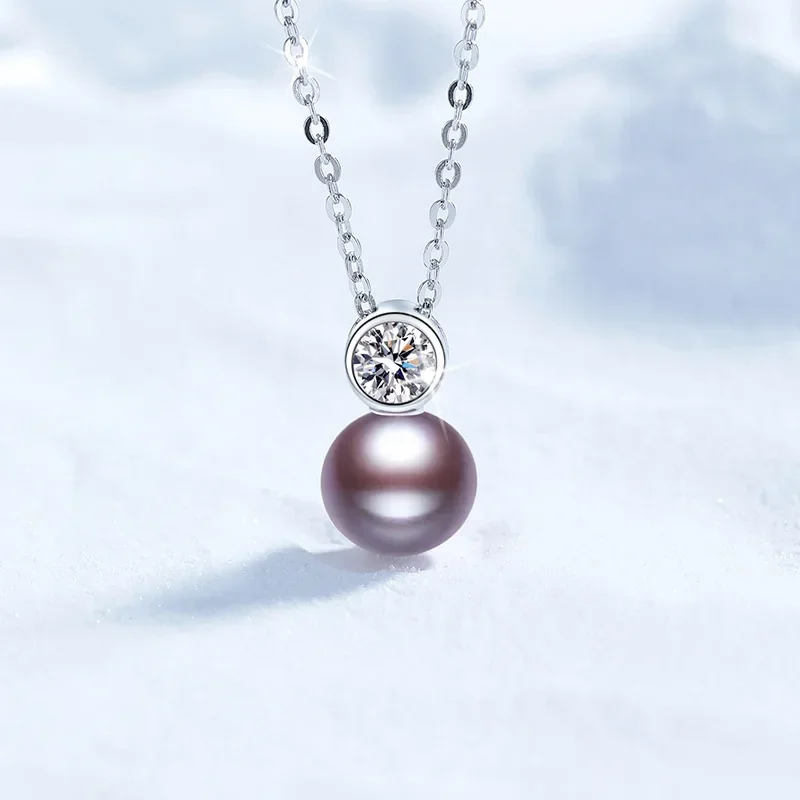 Fine Jewelry Natural Freshwater Pearls 925 Sterling Silver 0.5ct D Color Moissanite Pendant Necklace for Women Sparkling Party
Fine Jewelry Natural Freshwater Pearls 925 Sterling Silver 0.5ct D Color Moissanite Pendant Necklace for Women Sparkling Party