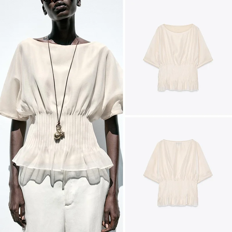 Faionable Knitted Transparent Hard Lace Patchwork Top Women's Street Sle Summer New Arrival ort Sve round Ne Pullover
Faionable Knitted Transparent Hard Lace Patchwork Top Women's Street Sle Summer New Arrival ort Sve round Ne Pullover