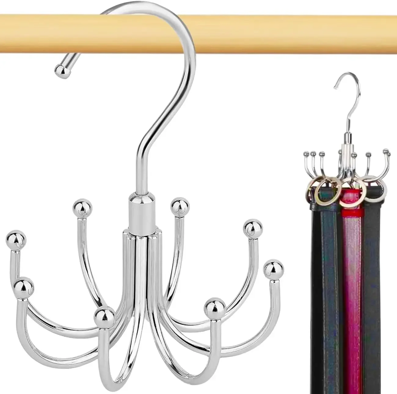 Multi Purpose Hanger Rotatable Metal Clothes 8 Claw Closet Wardrobe Organizer Multifunctional Hook Belt Wooden hanger Organize
Multi Purpose Hanger Rotatable Metal Clothes 8 Claw Closet Wardrobe Organizer Multifunctional Hook Belt Wooden hanger Organize