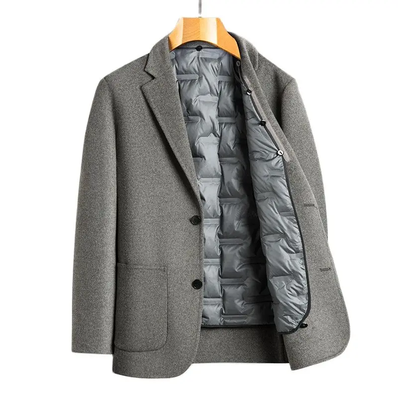 BATMO 2023 new arrival winter top quality white duck down liner wool coat men,male jackets Overcoat RC2366
BATMO 2023 new arrival winter top quality white duck down liner wool coat men,male jackets Overcoat RC2366