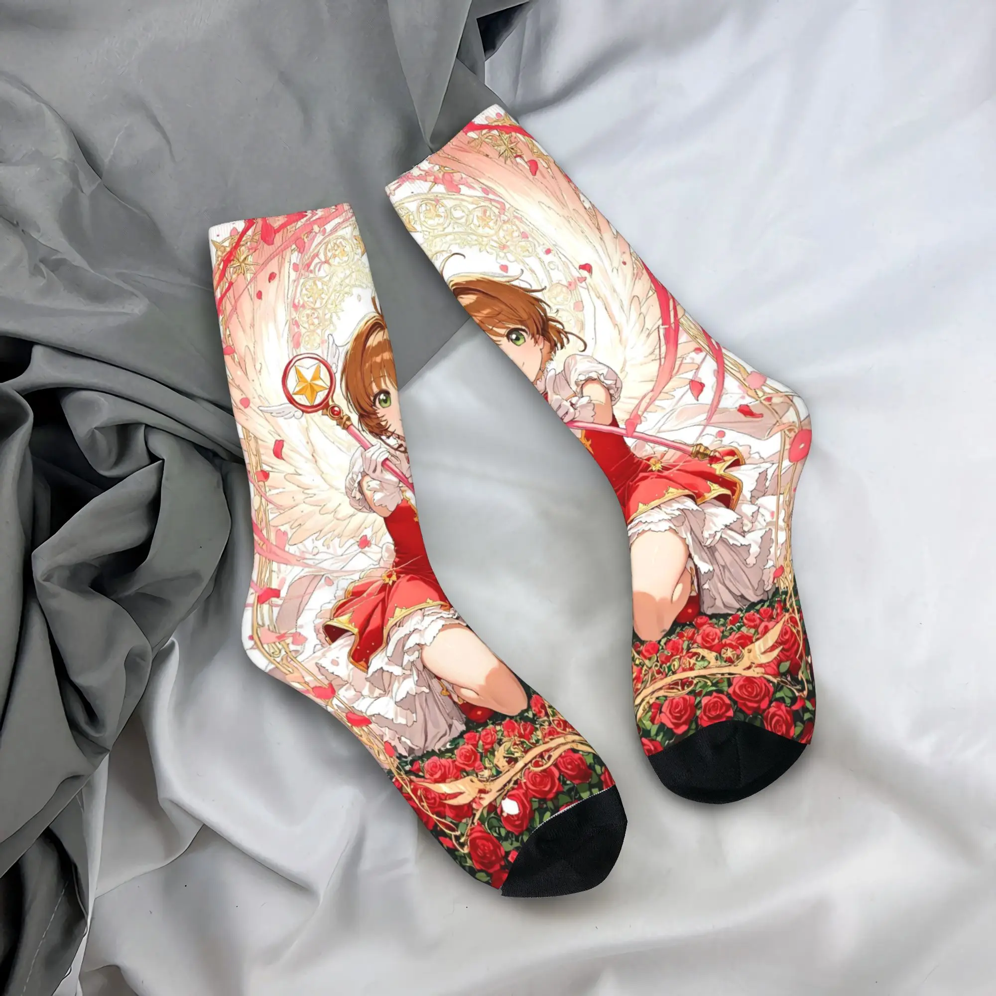 Носки в стиле аниме Cardcaptor Sakura, элегантные чулки, удобные спортивные носки для бега, нескользящие носки с весенним узором
Носки в стиле аниме Cardcaptor Sakura, элегантные чулки, удобные спортивные носки для бега, нескользящие носки с весенним узором