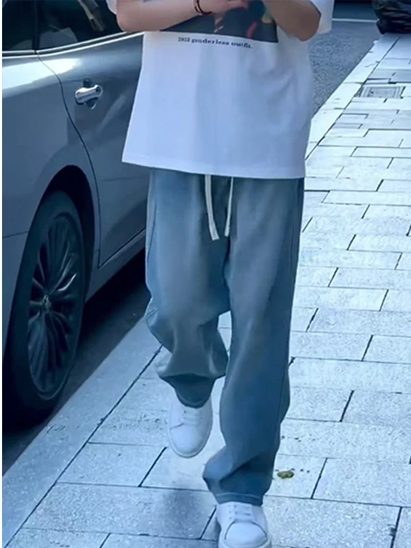 Light Blue Elastic Waist Jeans Men's American Retro Teenager Haome Loose Wide Leg Straight Tube Pants Casual Trousers
Light Blue Elastic Waist Jeans Men's American Retro Teenager Haome Loose Wide Leg Straight Tube Pants Casual Trousers