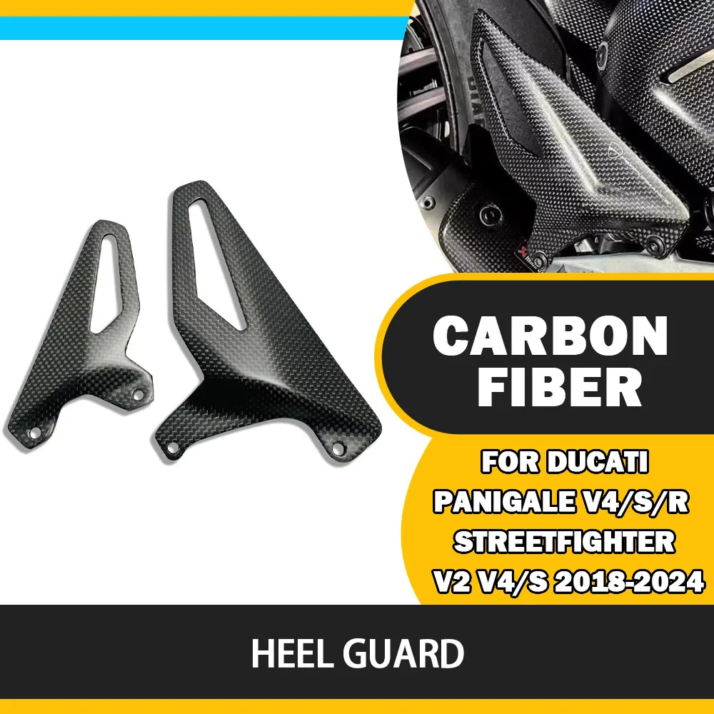 For DUCATI Panigale V4/S/R Streetfighter V2 V4/S 2018-2024 Carbon Fiber Heel Guard Protector Foot Wing Rearset moto Accessories
For DUCATI Panigale V4/S/R Streetfighter V2 V4/S 2018-2024 Carbon Fiber Heel Guard Protector Foot Wing Rearset moto Accessories