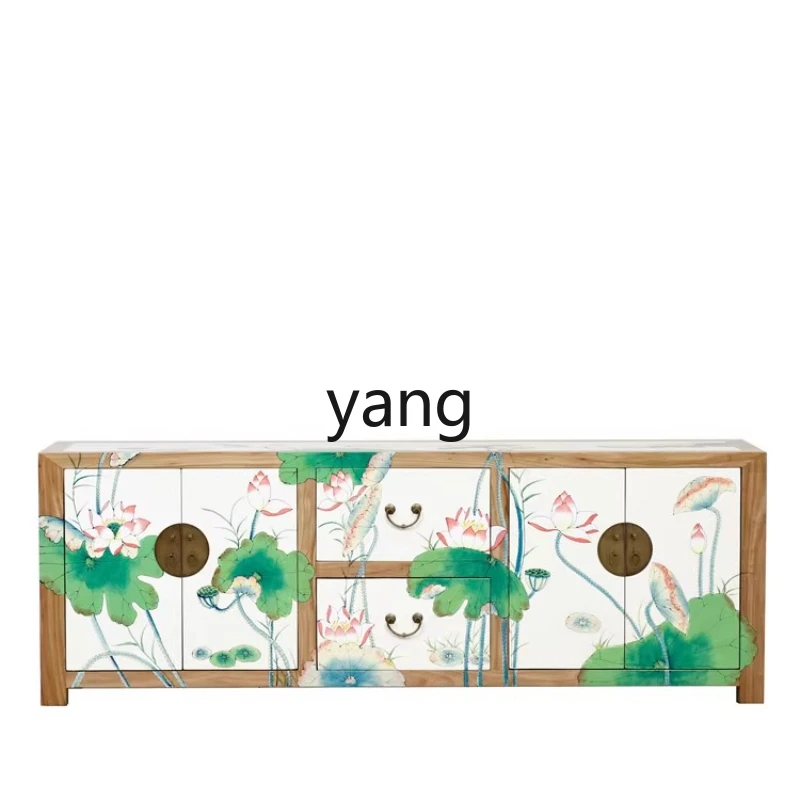 LZR simple hand-painted small fresh antique furniture living room storage floor cabinet
LZR simple hand-painted small fresh antique furniture living room storage floor cabinet