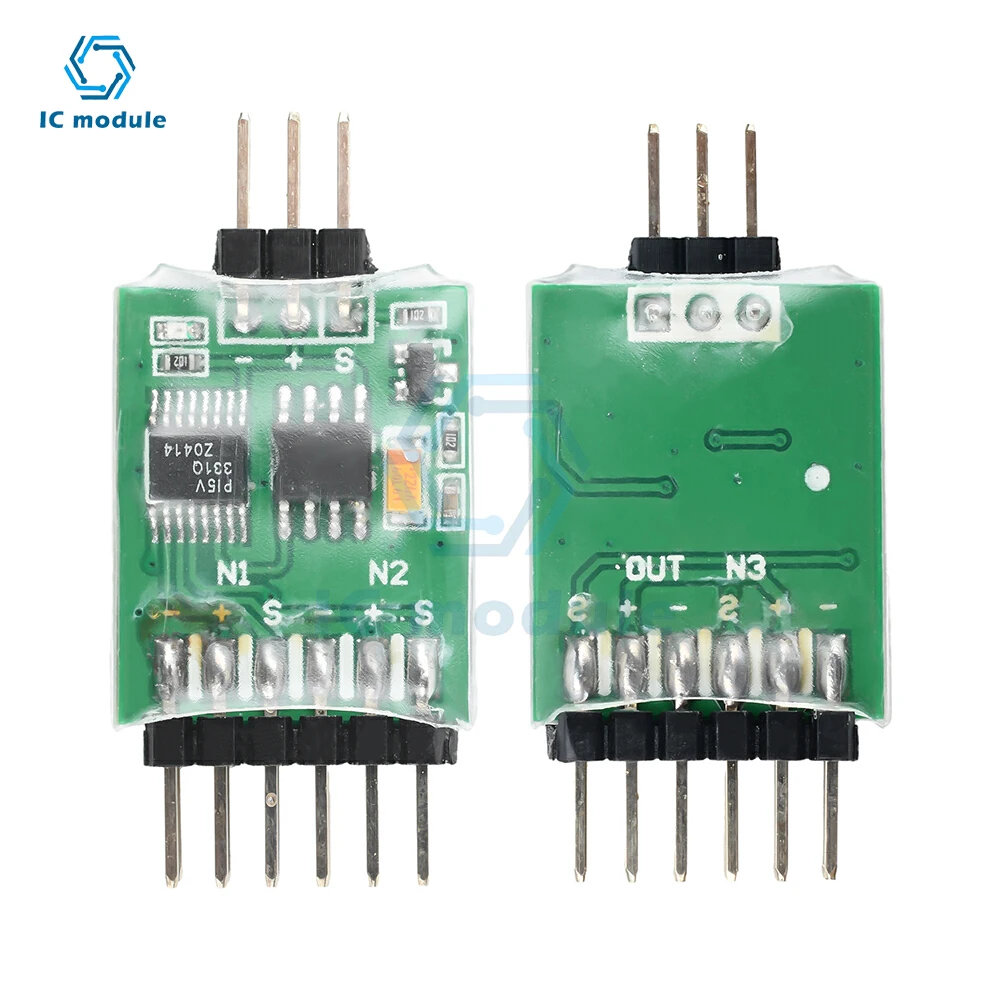 3-channel video switching module 2-way/3-way electronic switching video switcher for FPV transmitters and cameras
3-channel video switching module 2-way/3-way electronic switching video switcher for FPV transmitters and cameras