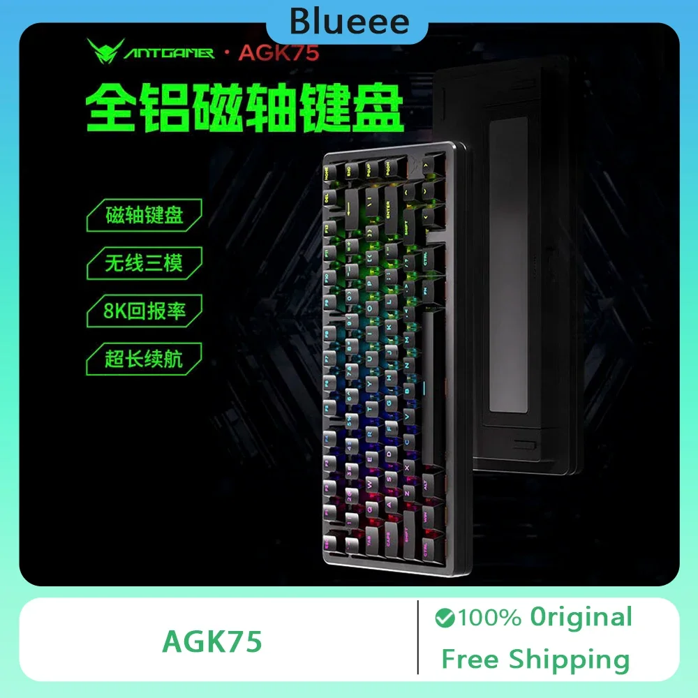 ANTGAMER AGK75 Магнитная механическая клавиатура Трехрежимная беспроводная клавиатура RGB с горячей заменой Пользовательская прокладка 81-клавишные аксессуары для ПК и геймеров
ANTGAMER AGK75 Магнитная механическая клавиатура Трехрежимная беспроводная клавиатура RGB с горячей заменой Пользовательская прокладка 81-клавишные аксессуары для ПК и геймеров
