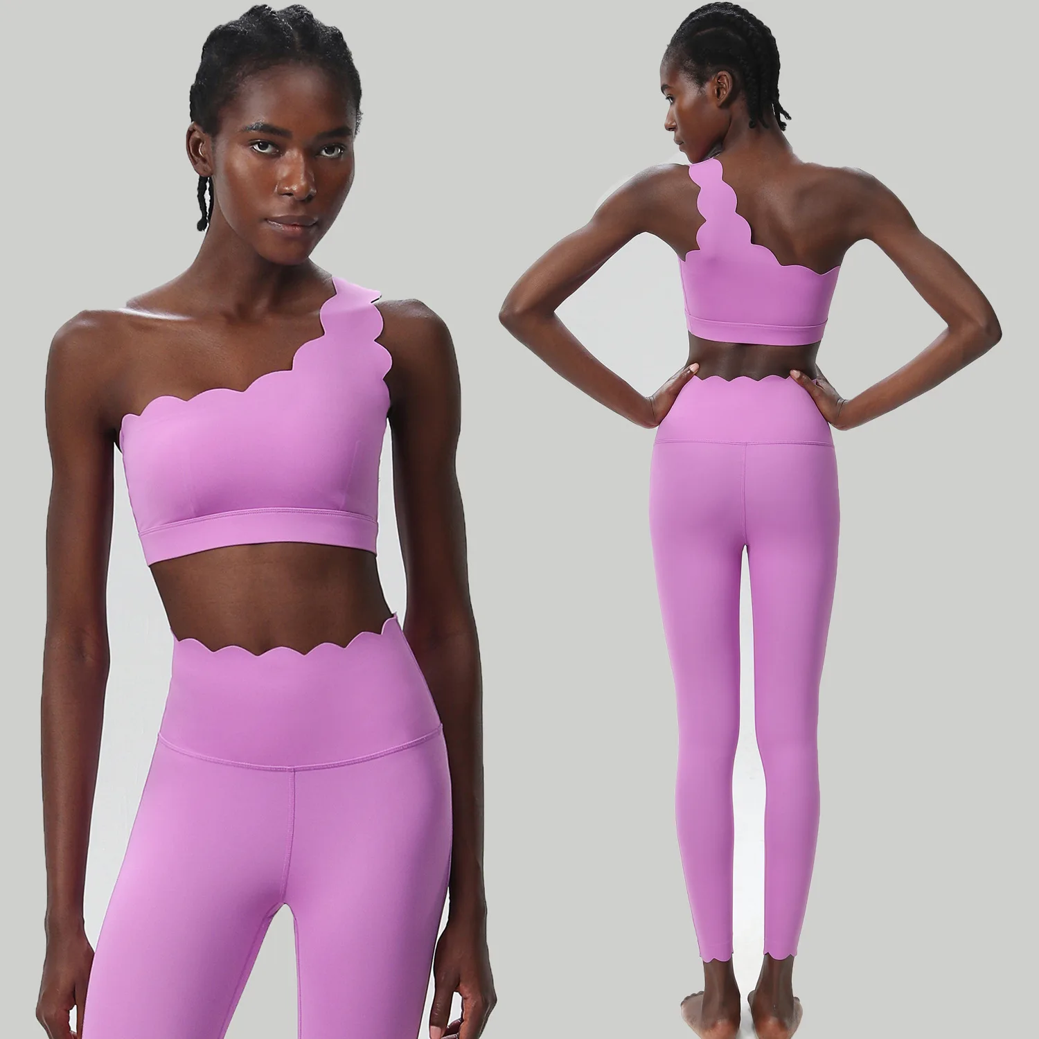 Women's Yoga Fitn Running Suit Two-Piece Set Large Size Wave oulder Design Sports Wear Comfortable Nylon Casual Outfit
Women's Yoga Fitn Running Suit Two-Piece Set Large Size Wave oulder Design Sports Wear Comfortable Nylon Casual Outfit