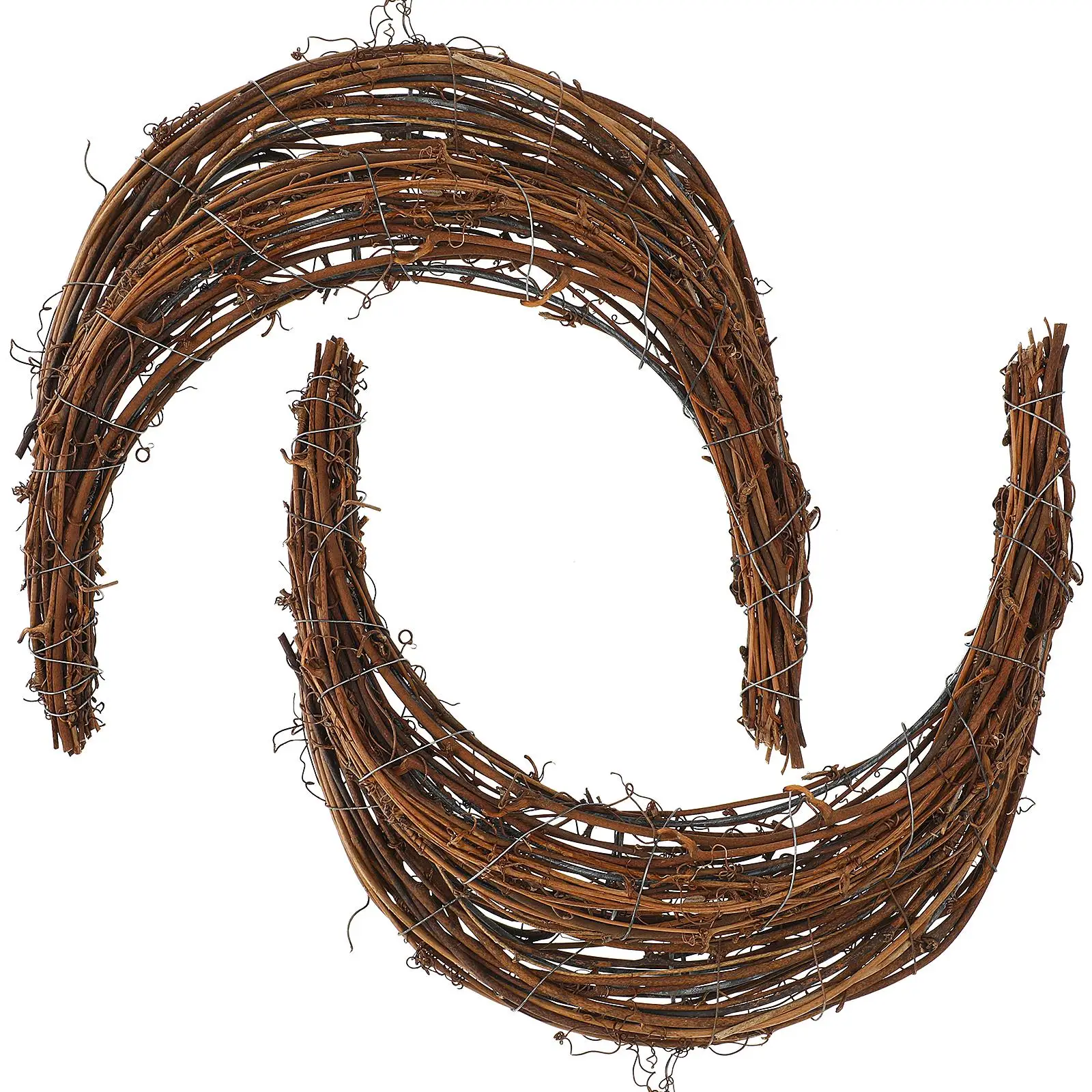 2 Pcs Rattan Garland Twig Wreaths for Crafts Half Moon Shaped Grape Vine Wicker Outdoor Crescent
2 Pcs Rattan Garland Twig Wreaths for Crafts Half Moon Shaped Grape Vine Wicker Outdoor Crescent