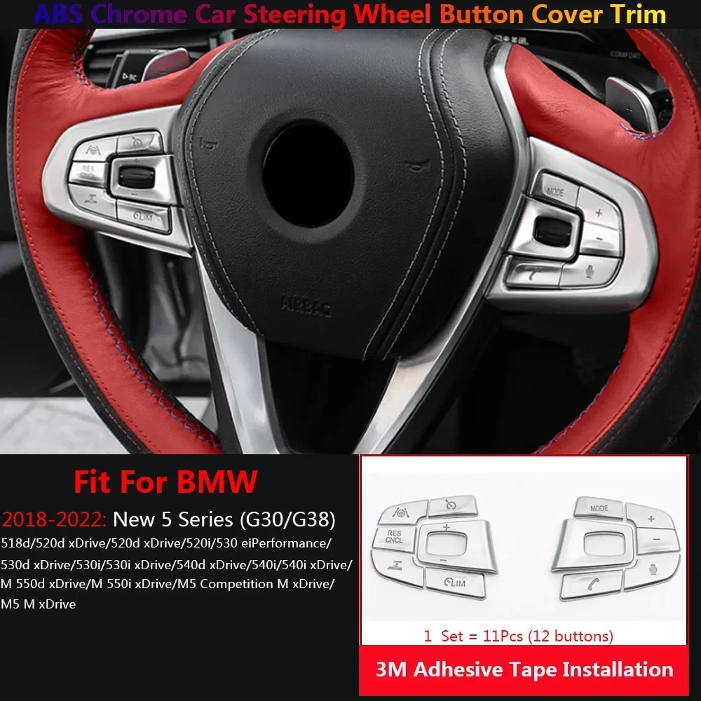 Car Steering Wheel Switch Button Cover Trim For BMW 5 G30 G38 X3 G01 2018-2022 Auto Para Interior Inner Accessories Stickers Set
Car Steering Wheel Switch Button Cover Trim For BMW 5 G30 G38 X3 G01 2018-2022 Auto Para Interior Inner Accessories Stickers Set