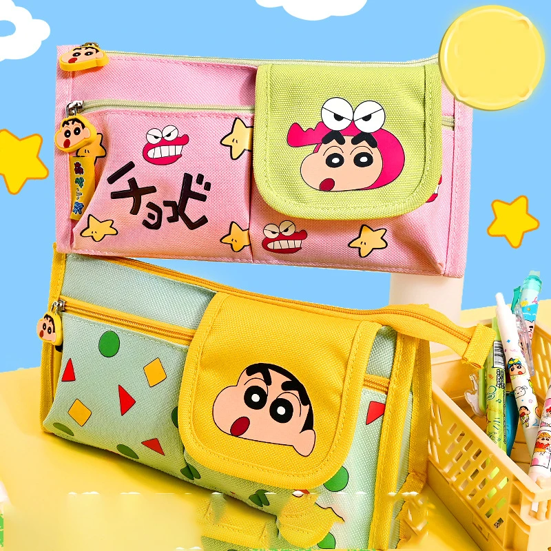 Kawaii Crayon Shin-Chan, коробка для канцелярских принадлежностей, большая вместительная многослойная сумка-карандаш, мультяшный пенал, студенческая канцелярская сумка, подарки
Kawaii Crayon Shin-Chan, коробка для канцелярских принадлежностей, большая вместительная многослойная сумка-карандаш, мультяшный пенал, студенческая канцелярская сумка, подарки